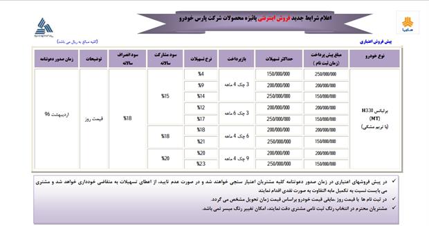 فروش اینترنتی رویای‌برفی محصولات پارس‌خودرو